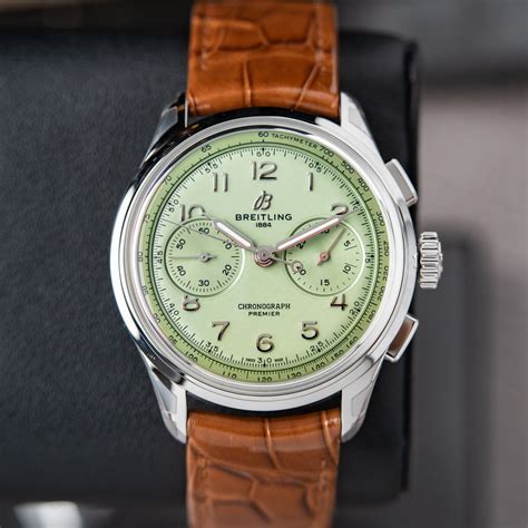 breitling b09 review|breitling b09 pistachio.